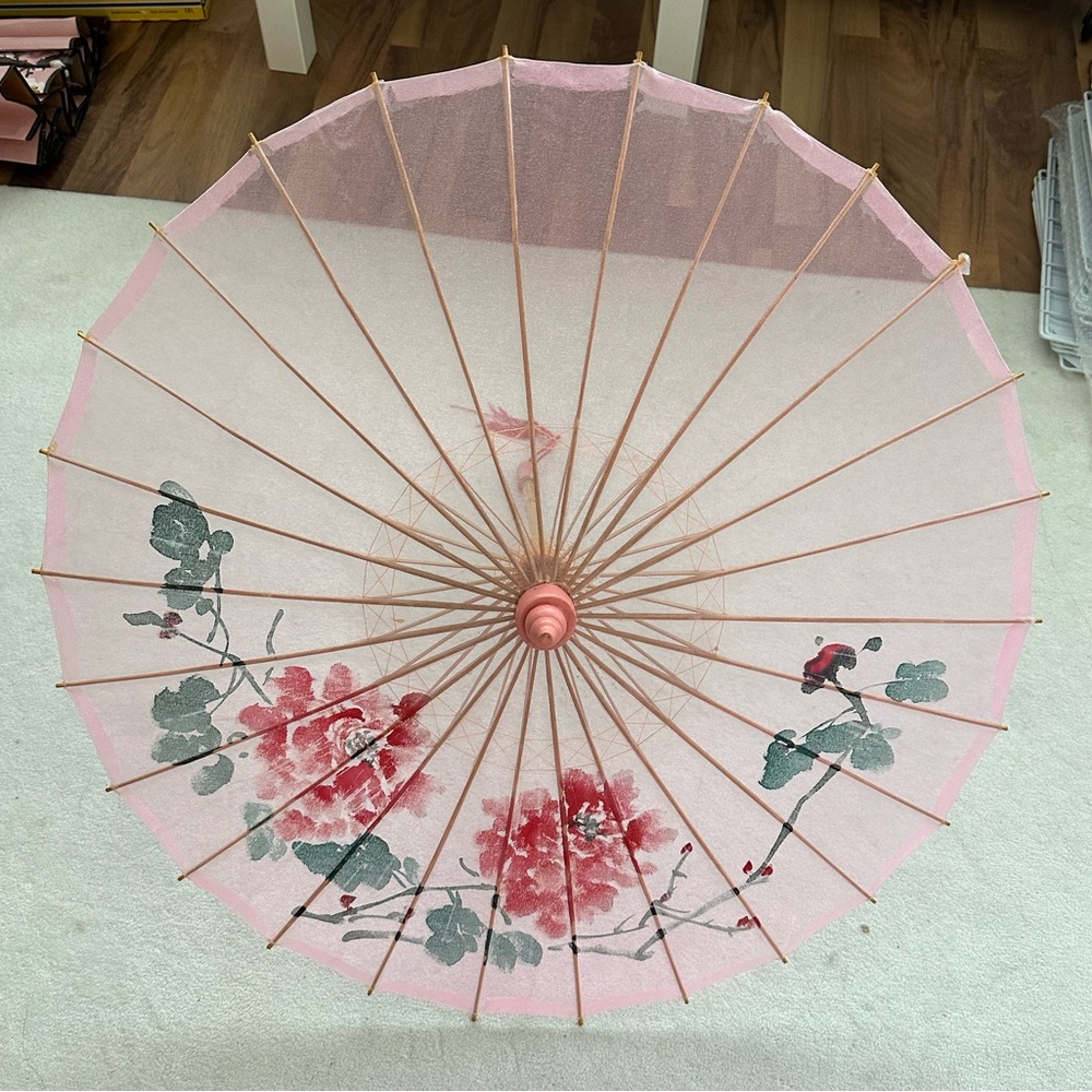 Vintage Beautiful Ancient Chinese Umbrella in pink